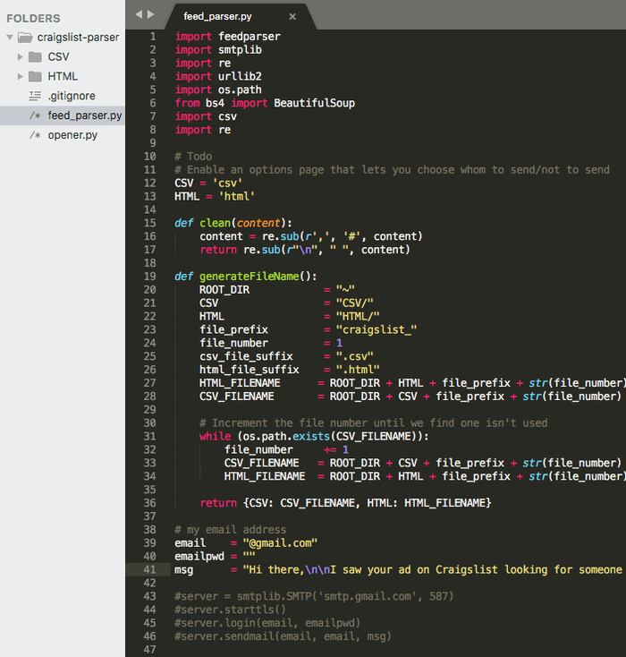 Code to parse the RSS feed Code to parse the RSS feed